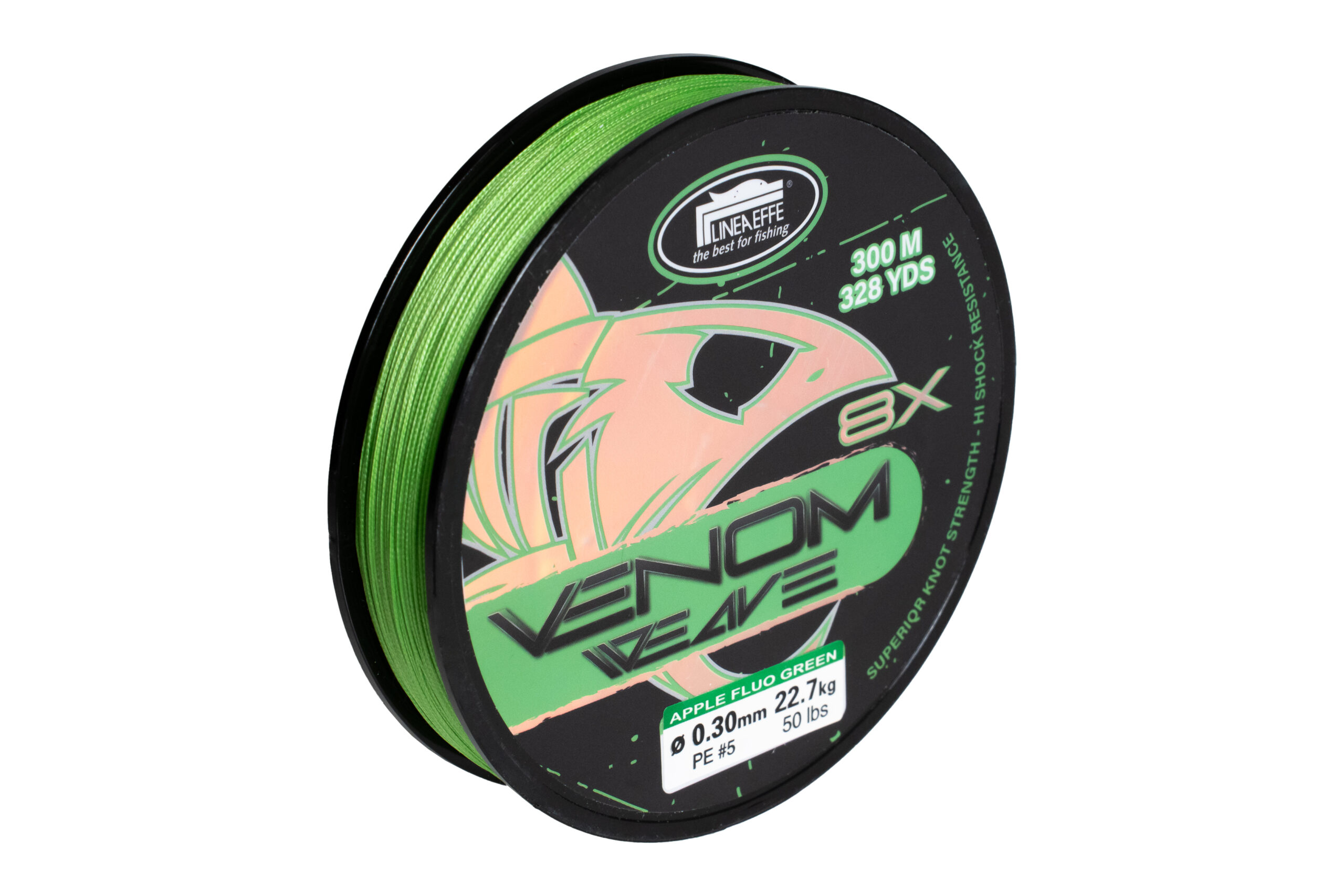 Hilo trenzado Lineaeffe VENOM WEAVE 8x GREEN 150mt