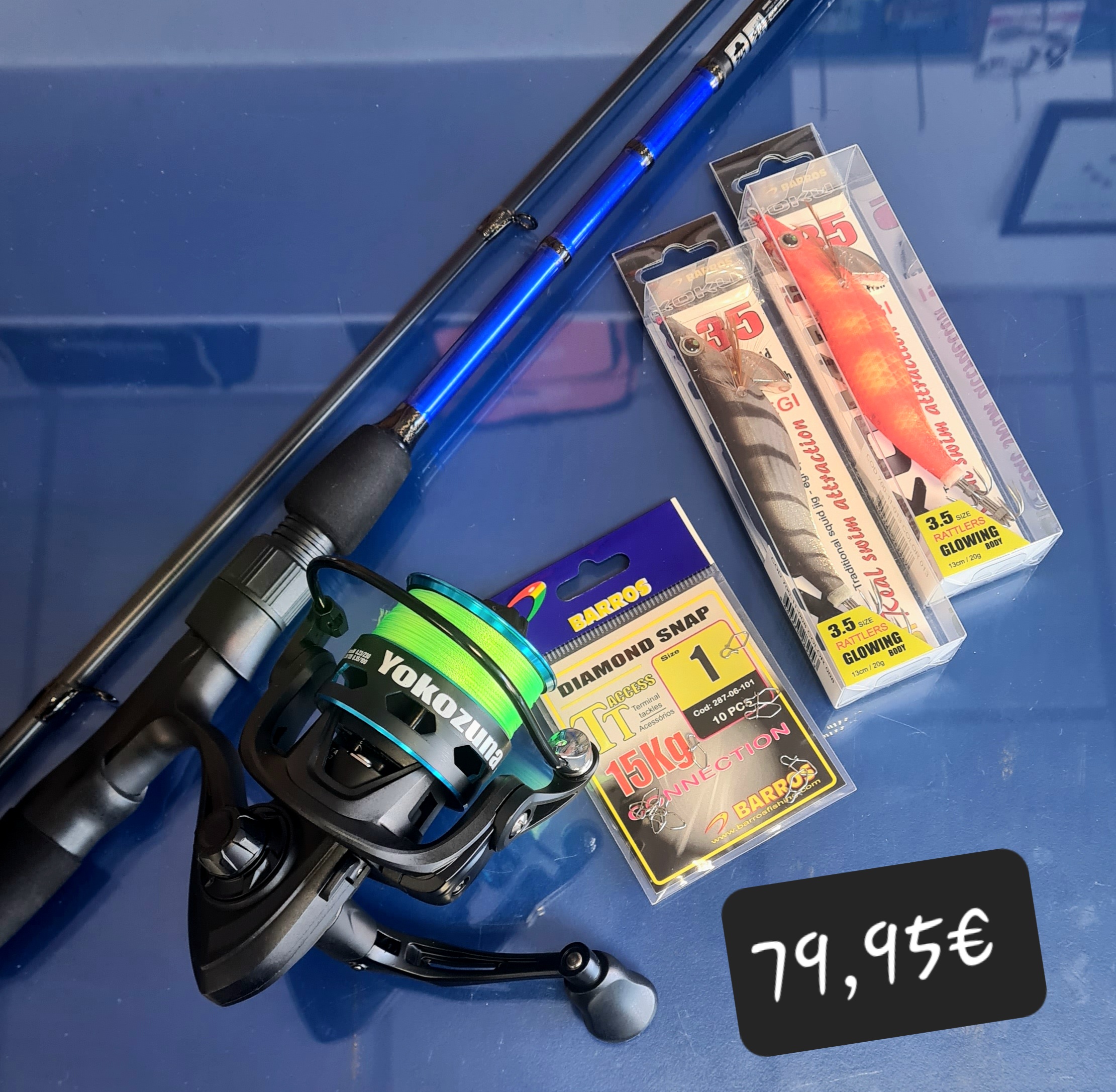 Conjunto pesca CALAMAR