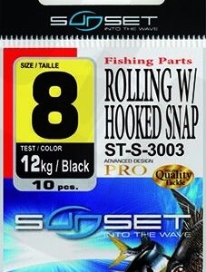 Sunset emerillon rolling w/ hooked snap st-s3003