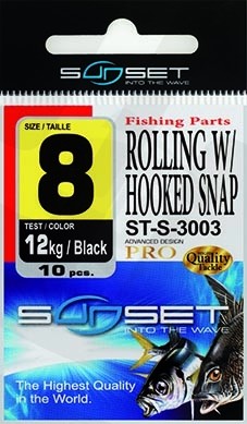 Sunset emerillon rolling w/ hooked snap st-s3003